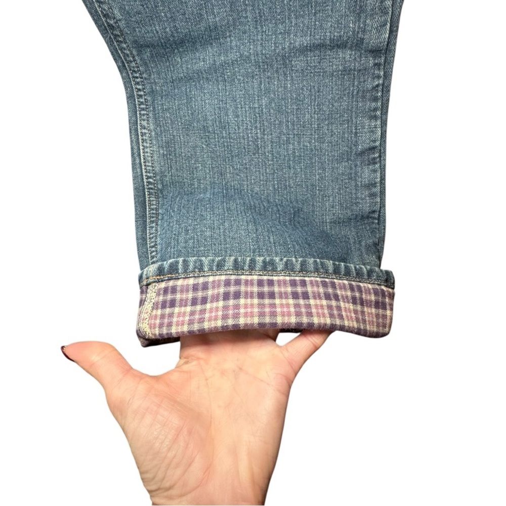 CARHARTT Blue Insulated Original Fit Straight Jeans 8 - Picture 5 of 13